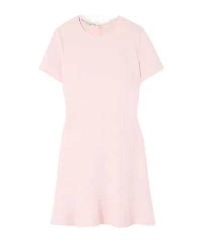 Stella Mccartney Ruffled Cady Mini Dress In Pink