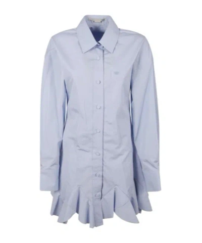 STELLA MCCARTNEY STELLA MCCARTNEY RUFFLED MINI SHIRT DRESS