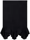 Stella Mccartney Ruffled-hem Midi Skirt In Black