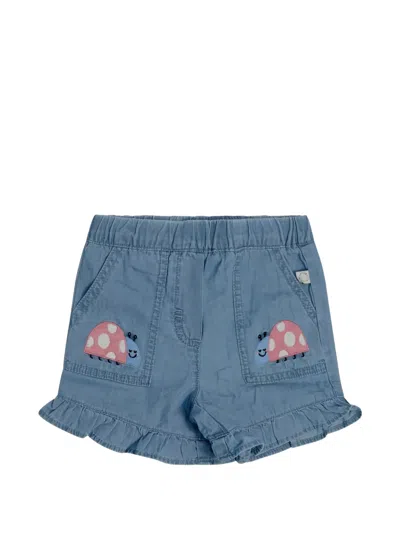 Stella Mccartney Kids' Ruffled Shorts In Blue