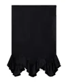 Stella Mccartney Ruffled-hem Midi Skirt In Black