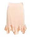 Stella Mccartney Ruffled Skirt In Nude