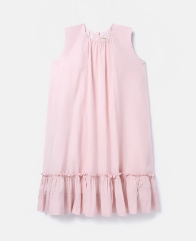 Stella Mccartney Kids' Ruffled Sleeveless Dress In Pink