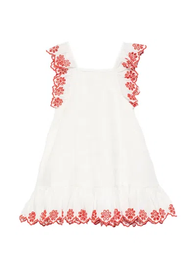 Stella Mccartney Kids' Ruffled-detail Dress In Blue