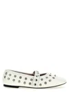 Stella Mccartney Ryder Semi Shine Alt Mat Flats Vanilla In White