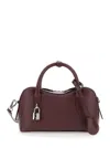 Stella Mccartney Ryder Bordeaux Handbag With Two Top Handles And Front Padlock Detail With Logo In Ecoleather Woman In Burgundy