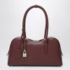 Stella Mccartney Ryder Bordeaux Handbag With Two Top Handles And Front Padlock Detail With Logo In Ecoleather Woman In Burgundy