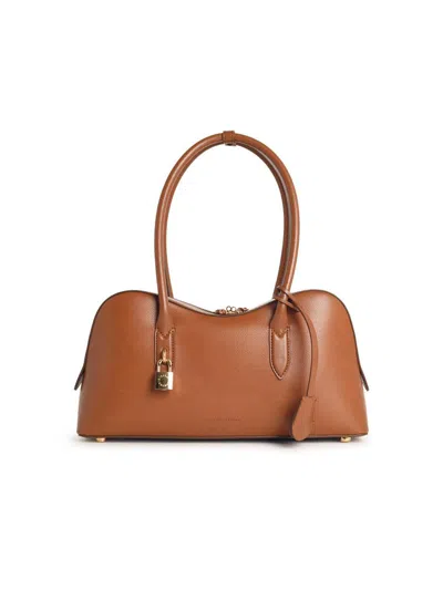 STELLA MCCARTNEY STELLA MCCARTNEY 'RYDER' BROWN FAUX LEATHER BAG