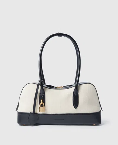 Stella Mccartney Ryder Canvas Shoulder Bag In Natural