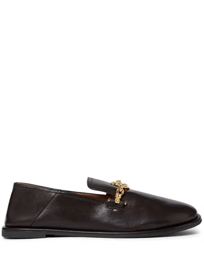 STELLA MCCARTNEY STELLA MCCARTNEY RYDER CHAIN-EMBELLISHED LOAFERS