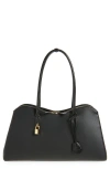 Stella Mccartney Black Synthetic Leather Ryder Shopping Bag In Black