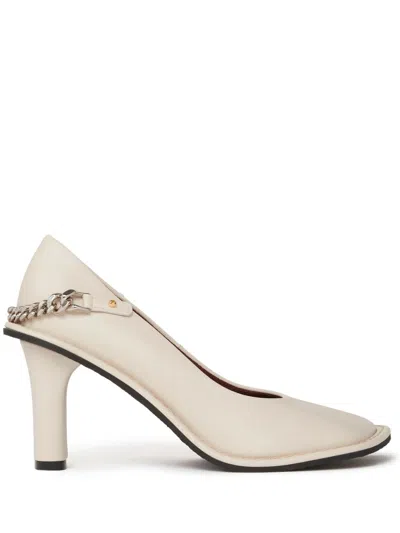 Stella Mccartney Ryder Falabella Chain Pumps In Neutrals