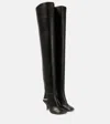 Stella Mccartney Ryder Faux Leather Over-the-knee Boots In Black