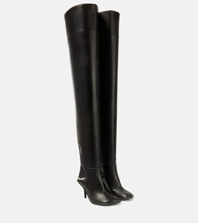 Stella Mccartney Overknee-stiefel Ryder Aus Lederimitat In Black