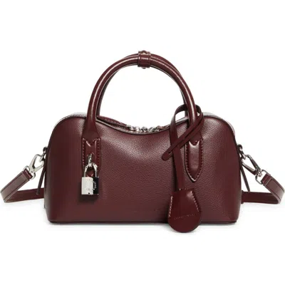 Stella Mccartney Ryder Faux Leather Satchel In Burgundy