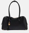 Stella Mccartney Structured Shape Shoulder Bag With Gold-tone Hardware In Black