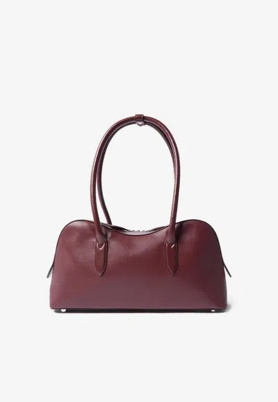 Stella Mccartney Ryder Faux Leather Shoulder Bag In Burgundy