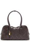 Stella Mccartney Ryder Faux Leather Shoulder Bag In Dark Brown