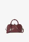 Stella Mccartney Ryder Faux Leather Top Handle Bag In Burgundy