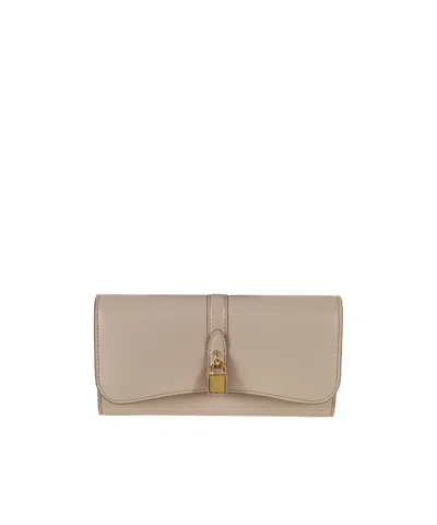 Stella Mccartney Ryder Flap Continental Wallet In Orange