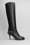 Stella Mccartney Black Ryder Knee-high Stiletto Boots For Women In Black
