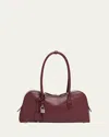 Stella Mccartney Burgundy Synthetic Leather Ryder Medium Shoulder Bag In Burgundy