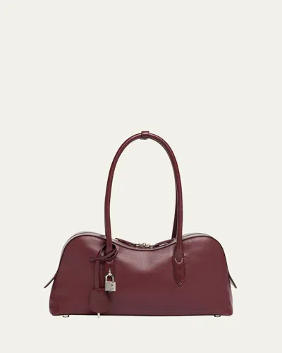 Stella Mccartney Ryder Large Shoulder Bag In Burgundy