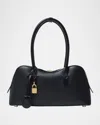 Stella Mccartney Structured Shape Shoulder Bag With Gold-tone Hardware In Black