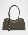 Stella Mccartney Ryder Large Tote Bag In Embossed Grainy Eco Mat In Green