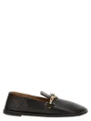 Stella Mccartney Loafers Flat Sole Round Toe Gold-tone Hardware In Brown