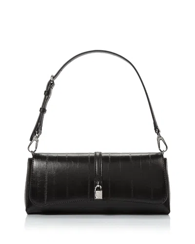 Stella Mccartney Ryder Logo Padlock Pochette In Black