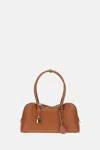 Stella Mccartney Camel Synthetic Leather Ryder Medium Shoulder Bag In Brown