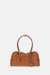 Stella Mccartney Camel Synthetic Leather Ryder Medium Shoulder Bag In Brown