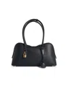 Stella Mccartney Structured Shape Shoulder Bag With Gold-tone Hardware In Black