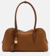 Stella Mccartney Ryder Medium Faux Suede Shoulder Bag In Brown