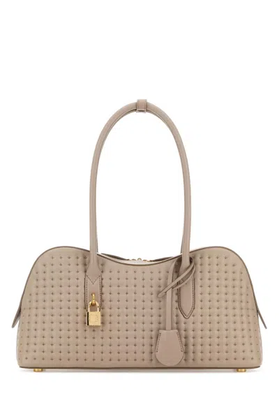 Stella Mccartney Ryder Medium Shoulder Handbag With Golden Metal Hardware In Purple