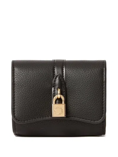 Stella Mccartney Ryder Padlock Wallet In Black