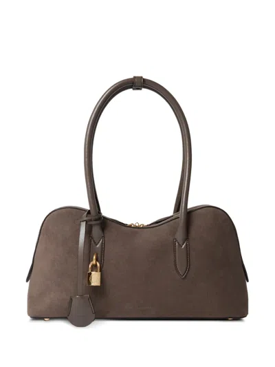 Stella Mccartney Ryder Padlock-detail Tote Bag In Brown