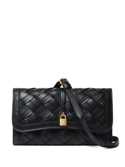 Stella Mccartney Ryder Pebble Grain Zip Wallet In Black