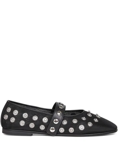 STELLA MCCARTNEY STELLA MCCARTNEY RYDER POPPER-STUDDED BALLET FLATS