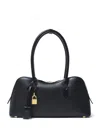 Stella Mccartney Structured Shape Shoulder Bag With Gold-tone Hardware In Black