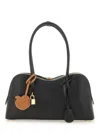 Stella Mccartney Womens Ryder Embossed Vegan-leather Shoulder Bag Black In Black