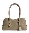 Stella Mccartney Zip Vegan Suede Shoulder Bag In Brown