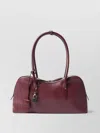 Stella Mccartney Burgundy Synthetic Leather Ryder Medium Shoulder Bag In Pink