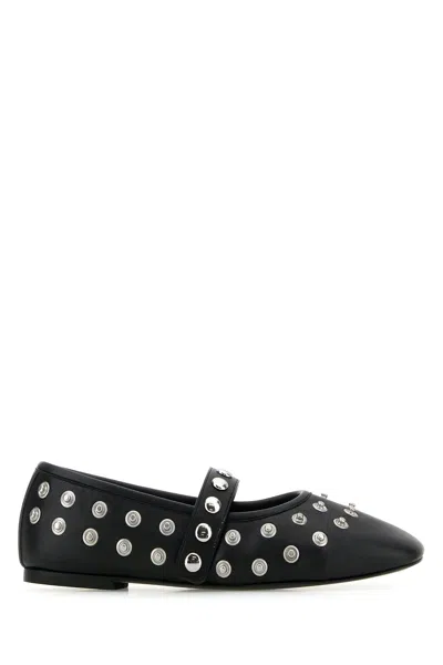 Stella Mccartney 5mm Ryder Alter Mat Stretch Flats In Black