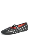 Stella Mccartney Ryder Stretch Alter Mat Flats Black In Black