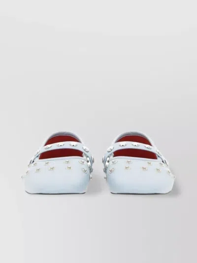 STELLA MCCARTNEY "RYDER" STUDDED POINTED TOE BALLERINA SHOES