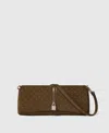 Stella Mccartney Ryder Suede Pochette Shoulder Bag In Brown