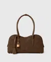 Stella Mccartney Ryder Suede Shoulder Bag In Brown