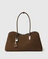 Stella Mccartney Ryder Suede Tote Bag In Brown